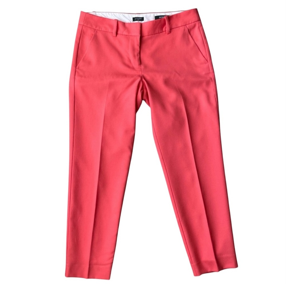 J.Crew Skimmer Pants in Vibrant Coral Size 2 City Fit